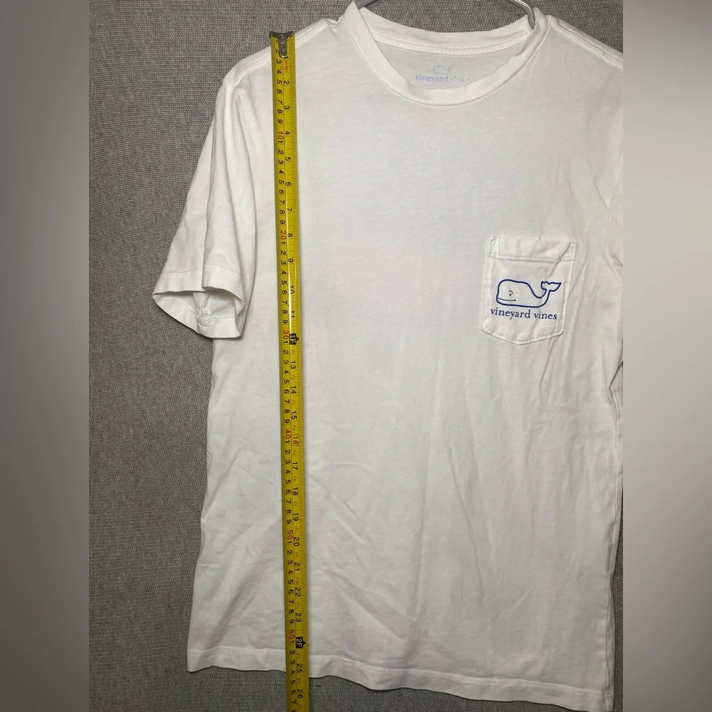 Vineyard Vines Men Short Sleeve Pocket Crew Neck Tee T-Shirt "FLAG SAILS" XS - Picture 5 of 9